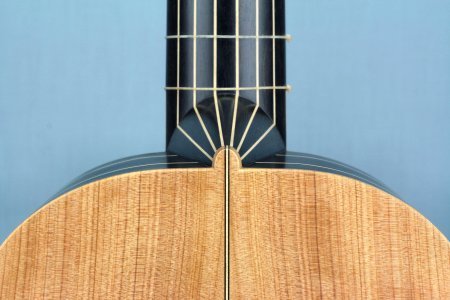 Voboam model baroque guitar heel rear view