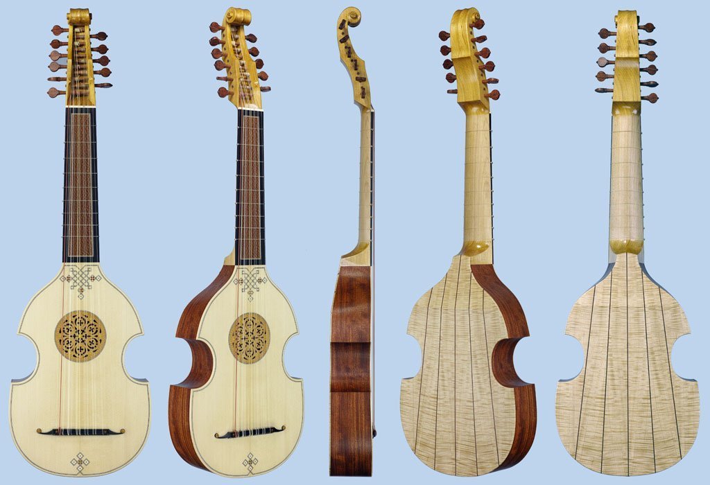 Spanish, Italian, vihuela, viola da mano, all views