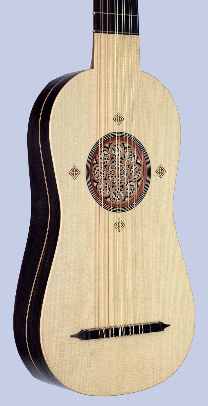 Fluted-back Dias model vihuela soundboard